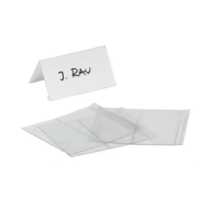 Abbildung von Durable Tischnamensschild (104 x 100 mm Pet) Beutel à 10 Stück, transparent, 804719