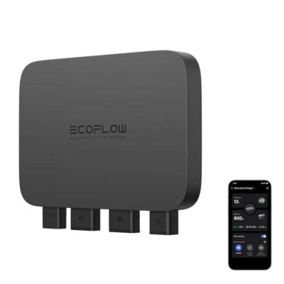 Abbildung von EcoFlow 800W Batterieladegerät, 3 in 1 schnelles DC Ladegerät für tragbare Powerstation, Autobatteriepflege &amp; Starthilfe, 8 x schnelleres Laden als über Zigarettenanzünder, lädt kWh 78 Minuten