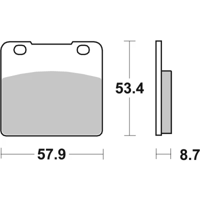 Abbildung von BREMBO Sinter, Road 07SU06SA Bremsbelagsatz vorne und hinten