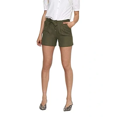 Abbildung von ONLY Damen Onlviva Life Hw Belt Shorts Pnt Noos, Forest Night, 32