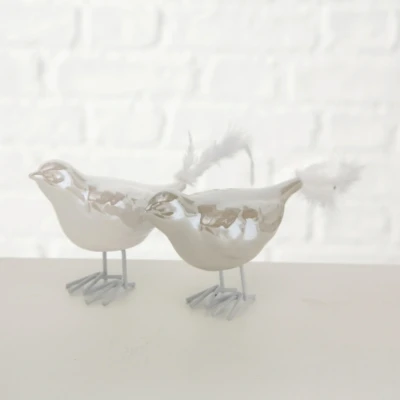 Abbildung von Boltze Roma Vogel sortiert silber 8 cm (1 Stück)