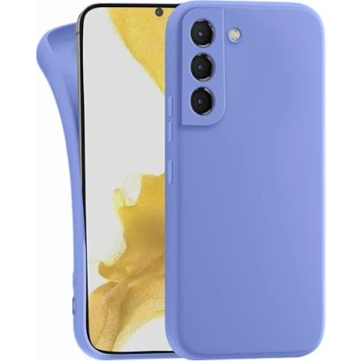 Abbildung von MyGadget Hülle für Samsung Galaxy S22 Plus robuste Silikon Schutzhülle TPU Case Slim Silikonhülle Back Cover Kratzfest Handyhülle Matt Blau