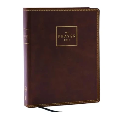 Abbildung von the Prayer Bible: Pray God’s Word Cover to (NKJV, Brown Leathersoft, Red Letter, Comfort Print): Nkjv, Bible, Brown, Print
