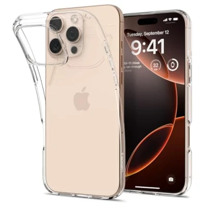 Abbildung von Spigen Liquid Crystal Hülle Kompatibel mit iPhone 16 Pro Max Clear