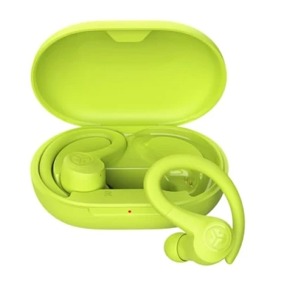 Abbildung von JLab Go Air Sport+ Kopfhörer Bluetooth, Sportkopfhörer 35+ Std., True Wireless In Ear kabellos für Läufer, Joggen, IP55 schweißresistent, USB C Ladecase, Be Aware Modus, Gelb