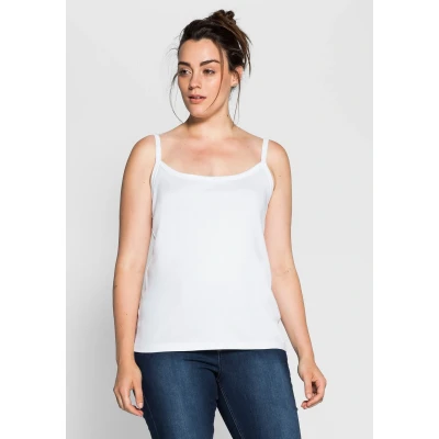 Abbildung von Sheego Top, Damen, Größe: 40, White