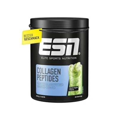 Abbildung von ESN Collagen Peptides, Green Apple, 300 g, Fördert Gelenkstabilität und Hautelastizität, Unterstützt Sehnen Bandgesundheit made in Germany