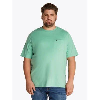 Abbildung von Tommy Hilfiger Essential Solid Pocket TEE Tshirt basic, Herren, Größe: 4XL, Fort green