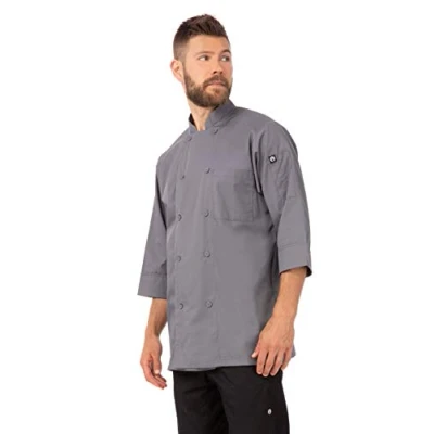 Abbildung von Chef Works Herren Jlclgrym Kochjacke, Grau, M EU