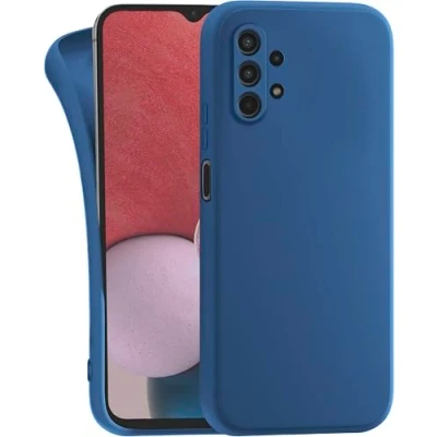 Abbildung von MyGadget Hülle für Samsung Galaxy A32 5G robuste Silikon Schutzhülle TPU Case Slim Silikonhülle Back Cover Kratzfest Handyhülle Dunkelblau