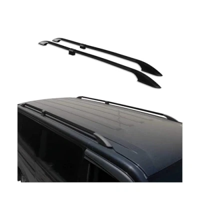 Abbildung von OMAC Dachreling Dachgepäckträger Relingträger kompatibel mit Dacia Dokker 2012 2021 Alu Schwarz