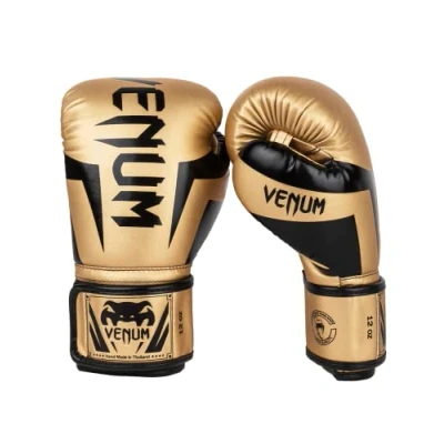 Abbildung von Venum Elite Boxhandschuhe Gold/Schwarz 12oz