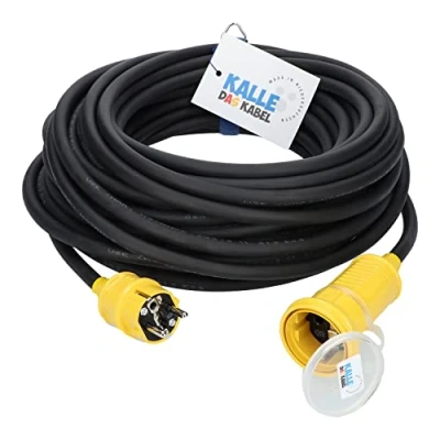 Abbildung von Verlängerungskabel Kalle Classic Colour 3G 2,5mm² gelb 40 Meter