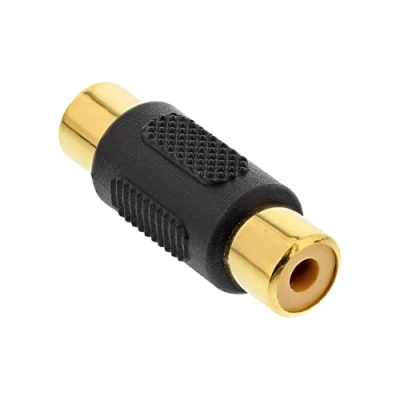 Abbildung von InLine Audio Adapter, Cinch Buchse an Buchse, vergoldet
