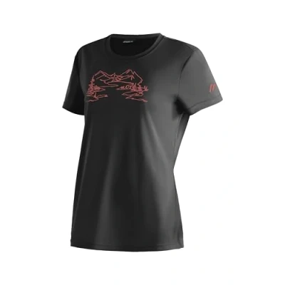 Abbildung von Maier Sports Wilma Print Damen Funktionsshirt, Freizeitshirt mit Aufdruck, Regular Fit
