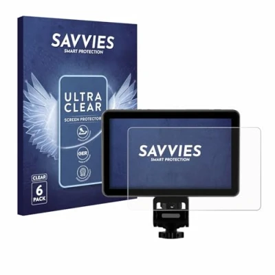 Abbildung von Savvies 6 Stück Schutzfolie für Rollei Viltrox DC X3 6&quot; Displayschutz Folie Ultra Transparent