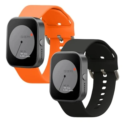 Abbildung von kwmobile 2X Sportarmband kompatibel mit CMF by Nothing Watch Pro (D395) Armband Fitnesstracker Band Set aus TPU Silikon