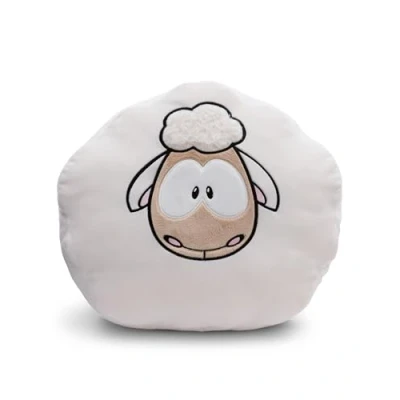 Abbildung von NICI Kissen Schaf 35x33cm Weiß Flauschiges Kuschelkissen für Kinder &amp; Erwachsene, Kinderkissen Zuhause, Kindergarten oder unterwegs 49920