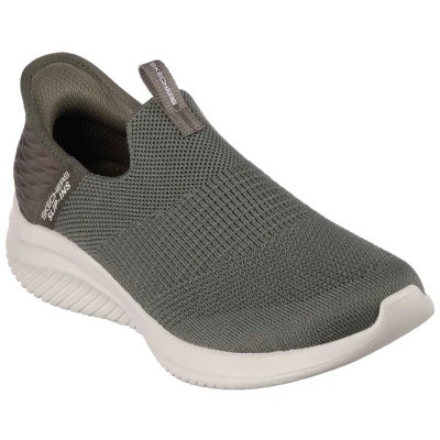 Abbildung von Skechers Ultra FLEX 3.0 Slipper, Damen, Größe: 35, Olive Schuhe