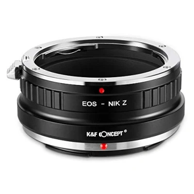 Abbildung von K&amp;F Concept EOS NIK Z Bajonettadapter Objektiv Ring für Canon EF S auf Nikon 7 und 6 Spiegellose Vollformatkamera