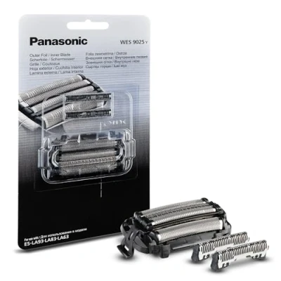 Abbildung von Panasonic WES9025Y1361 Ersatzklingen und Scherfolie für Elektrorasierer ES LA93, LA83 &amp; LA63, Kombipack, 4 Klingen System, fortschrittlicher japanischer Edelstahl, wasserdicht