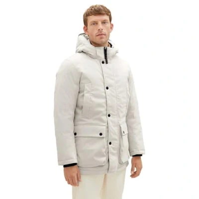 Abbildung von TOM TAILOR Herren 1037347 Arctic Winterpaka mit Abnehmbarer Kapuze, 26199 beige Alfalfa, XL