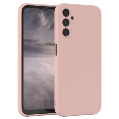 Abbildung von EAZY Case Silikonhülle für Samsung Galaxy A14 5G Hülle Silikon Altrosa weich stoßfeste Handyhülle Schutzhülle mit Kameraschutz Dünn Premium Schutz Cover TPU Phone Bumper in Pastell Rosa