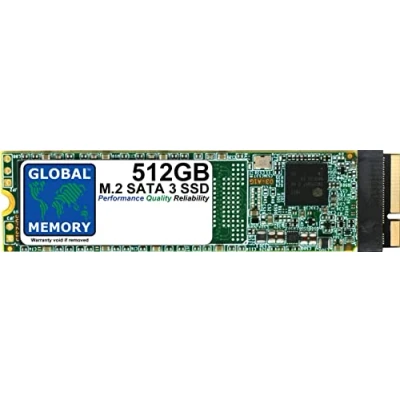 Abbildung von GLOBAL MEMORY 512 GB M.2 NGFF SATA 3 Solid State Drive (SSD) für MacBook Pro (15 Zoll Mitte 2012 13 Ende 2013 15 Anfang 2013)