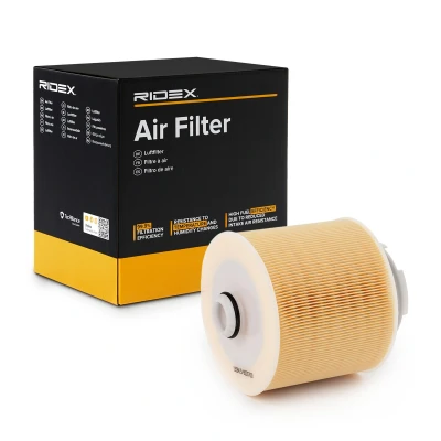 Abbildung von RIDEX 8A0128 Luftfilter 165 192 zylindrisch Filtereinsatz AUDI: A6 C6 Limousine, Allroad, Avant