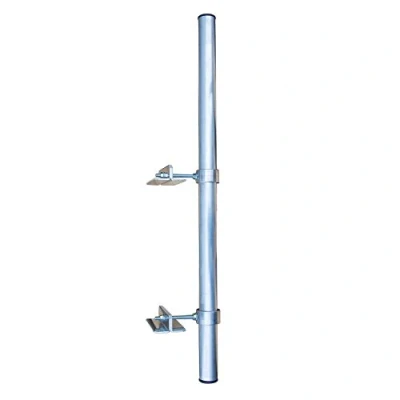 Abbildung von Premium X SAT Klemmhalter 100 cm Ø 42 mm Mast Stahl Geländerhalter Geländerklemmhalterung Antenne Zaunhalter Balkon Streben Halterung