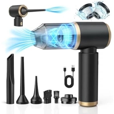 Abbildung von NIWOHOM Handstaubsauger, 15000Pa Handstaubsauger Akku Kabellos, 4 In 1 Leistungsstarker Auto Staubsauger Stark mit Waschbar HEPA Filter Beutellos per Auto, Haus