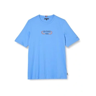 Abbildung von Tommy Hilfiger Track Graphic TEE Tshirt print, Herren, Größe: XXL, Blue spell