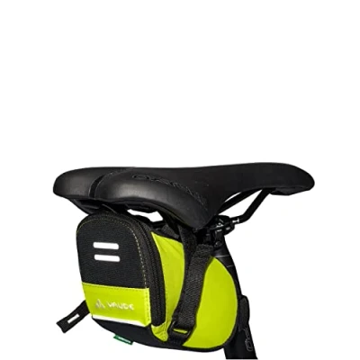 Abbildung von VAUDE Satteltasche für Fahrrad “Race light, Fahrradtasche Sattel klein mit Reflektoren, Werkzeugtasche Klettverschluss, besonders leicht, einfache Montage