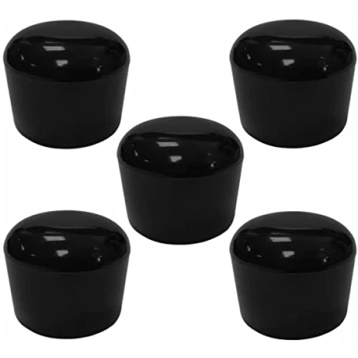 Abbildung von cyclingcolors 5X Kunststoff Fußkappen Rund Rohrkappen Schwarz Stuhlkappen Endkappen Kappen für Rundrohr Möbel, 30mm