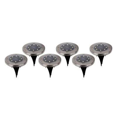 Abbildung von näve LED Gartenleuchte Kian, fest integriert, Warmweiß, Solar Boden Erdspieß, 6er Set