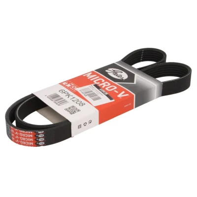 Abbildung von GATES 6PK1208 Keilrippenriemen 1208 6 Polyester, EPDM (Ethylen Propylen Dien Kautschuk) HYUNDAI: i10 II Schrägheck