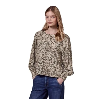 Abbildung von Street One Studio LEO Raglan Bluse, Damen, Größe: 46, Braun