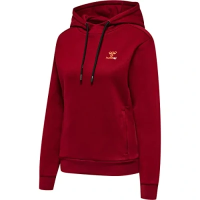 Abbildung von hummel Damen Hmloffgrid Wo Hoodie Hooded Sweatshirt, Grey Melange/Forged Iron, XS EU