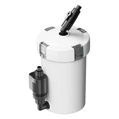 Abbildung von SunSun HW 603B Aquarium Außenfilter 400 L/h mit 3 Filterschwämmen und 1 Filtervlies, Filtermedien, Filterpumpe
