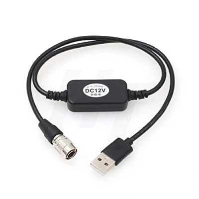 Abbildung von HangTon PowerBank 5 V 2 A USB auf Hirose 4 Pin Stecker 12 DC Stromkabel für Zoom F4 F8 F8N Zaxcom (12 Zoll)