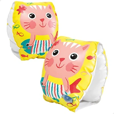 Abbildung von Intex Schwimmhilfe 2 Schwimmhilfen Happy Kitten Arm Bands 20cm x 15cm 3 6 Jahre 56665EU