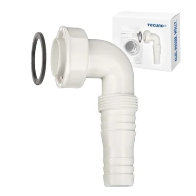 Abbildung von tecuro Siphon Keildichtung Klemmdichtung NW 34 mm, mit Haltering für