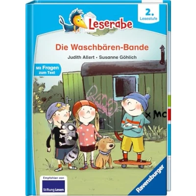 Abbildung von Die Waschbären Bande lesen lernen mit dem Leseraben Erstlesebuch Kinderbuch ab 7 Jahren üben 2. Klasse (Leserabe Klasse) (2. Lesestufe)