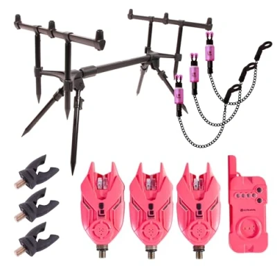 Abbildung von Ultimate E Tension Pink Bite Alarm/Rodpod Set Rodpod