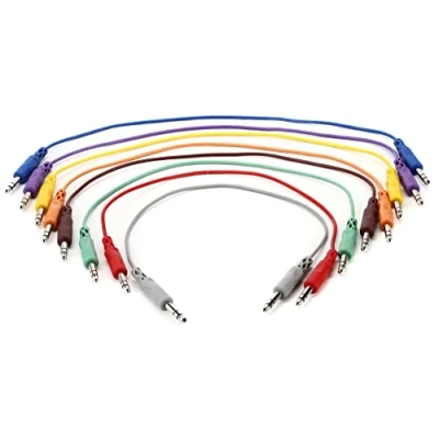 Abbildung von Hosa CSS845 Patchkabel (6,3mm TRS Beidseitig 1,5m) (8er Pack)