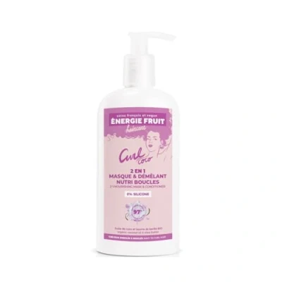 Abbildung von ENERGIE FRUIT Kur + Spülung Kokos &amp; Sheabutter BIO Stark gelocktes Haar Vegan 300ml