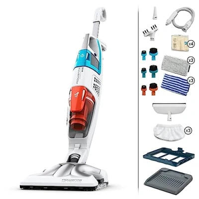 Abbildung von Rowenta Dampfreiniger &quot;+ Staubsauger Clean &amp; Steam Ultimate RY8544&quot;, gleichzeitig saugen und wischen, Abnehmbares Handteil, viele Aufsätze