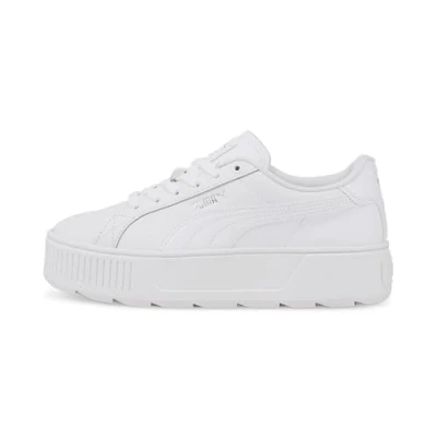 Abbildung von Puma Karmen Sneaker low, Damen, Größe: 38.5, White/silver Hochwertiges lederimitat