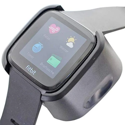 Abbildung von AccuCell Ladegerät passend für die Fitbit Versa schwarz mit USB Kabel 1 Meter, Akku