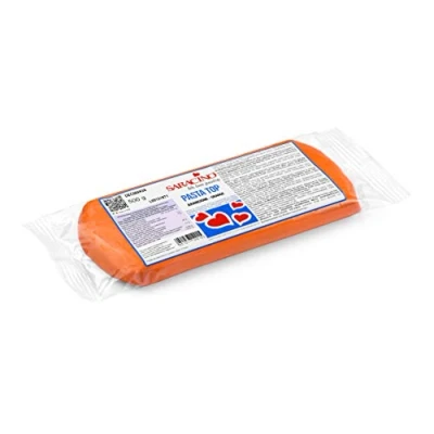 Abbildung von Saracino Fondant Top Orange Zum Eindecken 500 g Made In Italy